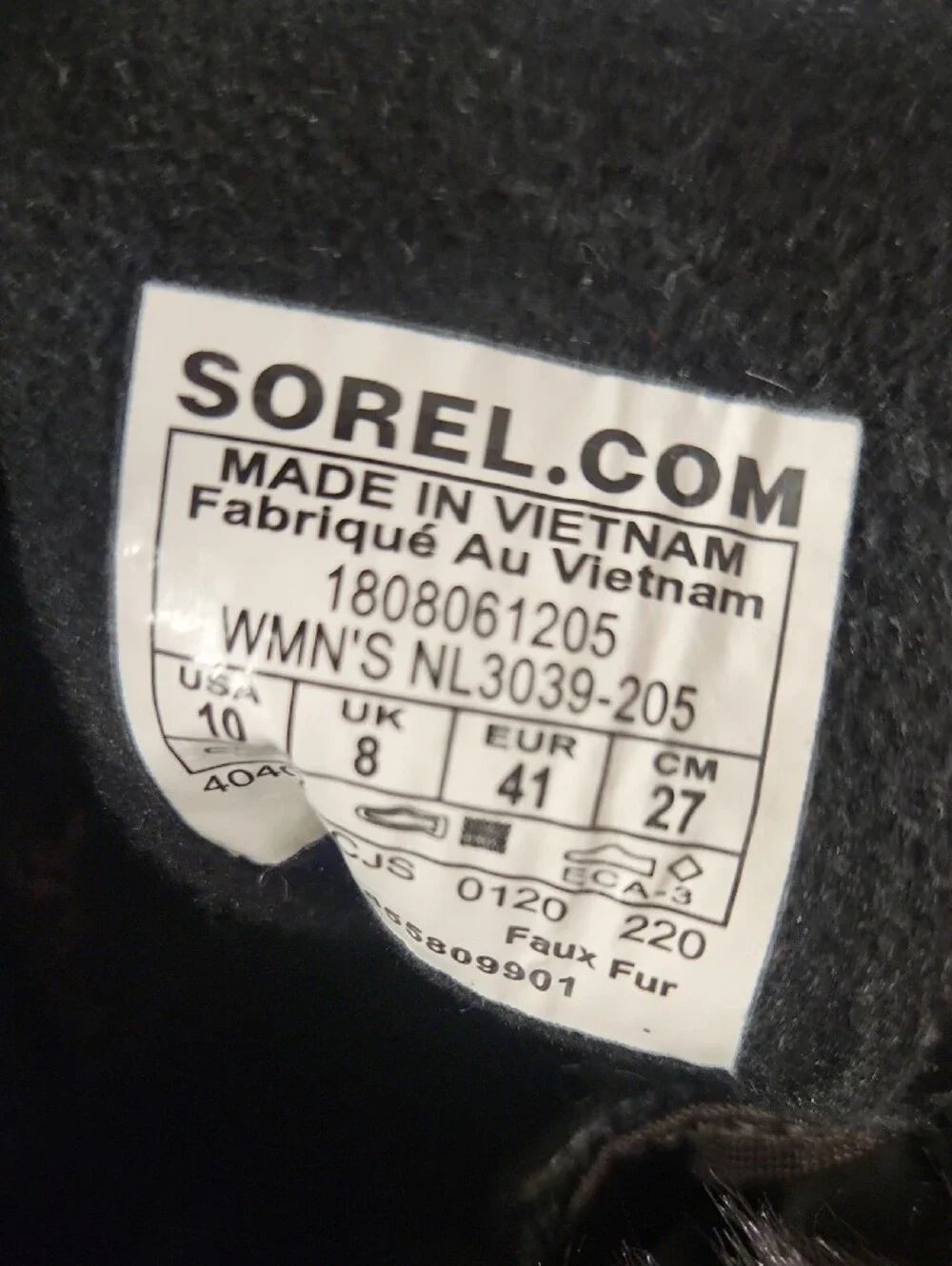 Sorel Explorer Joan Brown Faux-Fur Trim Lace-Up Winter Boots Size 10
